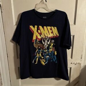 X-Men The Animated Series Dark Blue Graphic T-Shirt Marvel Comics Men's XL